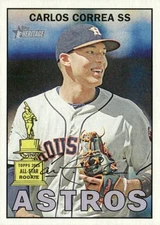 2016 Topps Heritage #475 Carlos Correa SP - Houston Astros