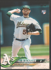 2018 Topps Baseball #272 - Paul Blackburn RC - Oakland Athletics  18-1997