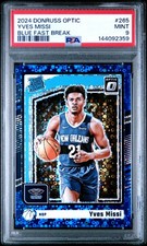 2024 PANINI DONRUSS OPTIC BLUE FAST BREAK #265 YVES MISSI 45/49 PSA 9