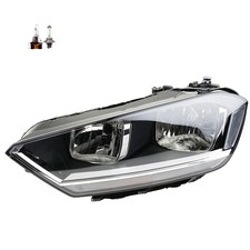 Scheinwerfer links passend für VW Golf Sportsvan AM1 14- schwarz m Leucht. & H15