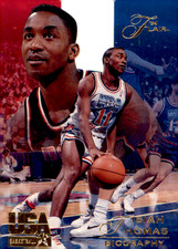 1994 Flair USA Basketball - Biography Isiah Thomas #100