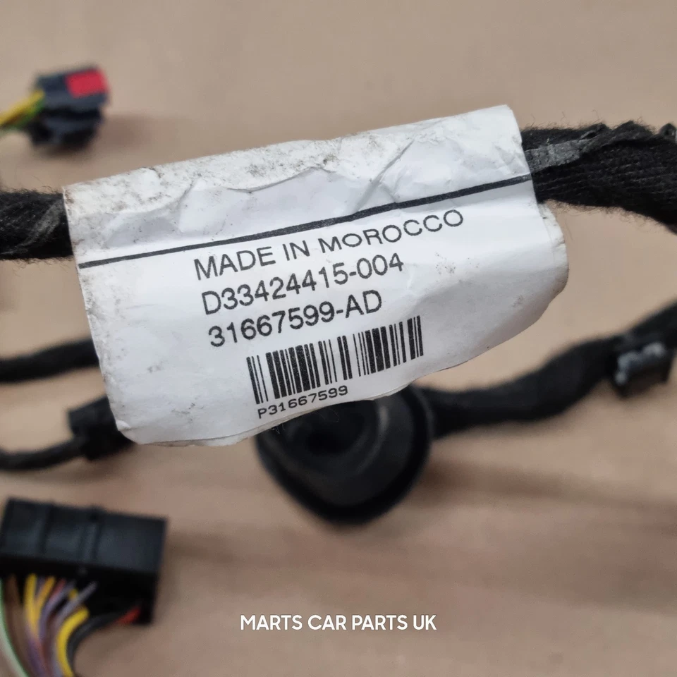 VOLVO V90 Mk2 2016 - 2025 Driver Side Rear Right Door Wiring Harness 31667599 - Image 4 of 4
