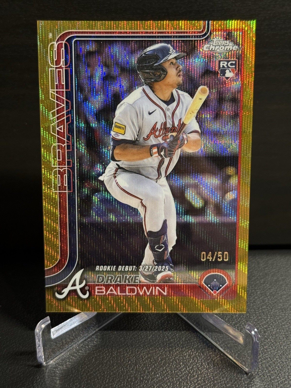 2025 Topps Chrome Update Gold Refractor /50 Drake Baldwin RC #USC88 Braves