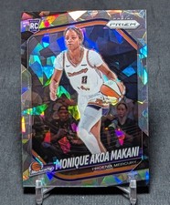 Monique Akoa Makani Silver Cracked Ice Rookie 2025 Prizm WNBA Card #98 Mercury