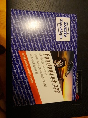 AVERY Zweckform 222 Fahrtenbuch A6 für PKW!!!! 