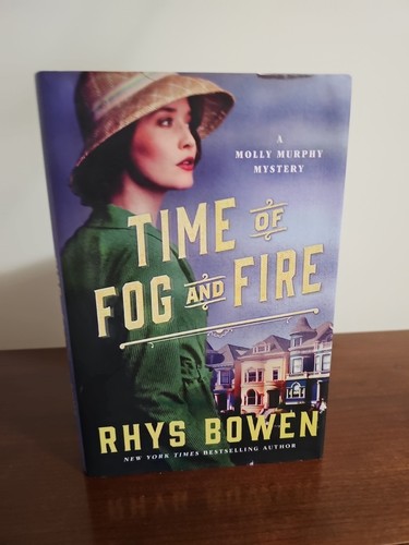 Time of Fog and Fire by Rhys Bowen Used Hardcover Mystery Book Thriller Novel