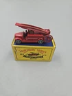 Vintage Matchbox Lesney #9 Dennis Fire Engine With Metal Wheels In The Original