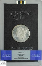 1884 CC GSA Hoard Carson City Morgan Silver Dollar $1 NGC MS 64 (Semi-PL!)