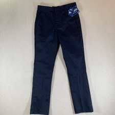 Approved School Uniform Pants Boys Size 12 Blue Slim Fit Double Knee NWT