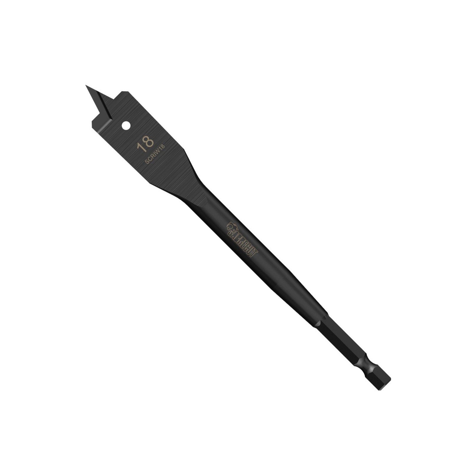 SabreCut 1pc 18mm x 152mm Impact Rated Spade Bit For Softwood Hardwood