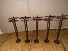 Plasticville O/S gauge 5 Telephone Poles USED