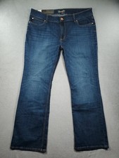 NWT Wrangler Jeans Womens 19 Blue Bootcut Mae Retro Mid Rise Dark Wash Stretch