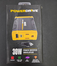 PowerDrive 30W Modified Sine Wave Inverter 12V to 110V w/ Protection