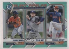 2021 Bowman Talent Pipeline Aqua Refractor 74/125 Tyler Ivey Freudis Nova 0b3