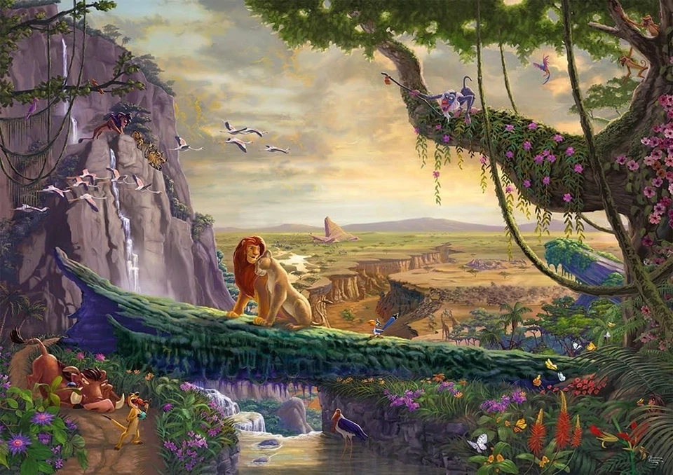 Thomas Kinkade Disney Lion King Puzzle 6000 Pieces - Image 3 of 4