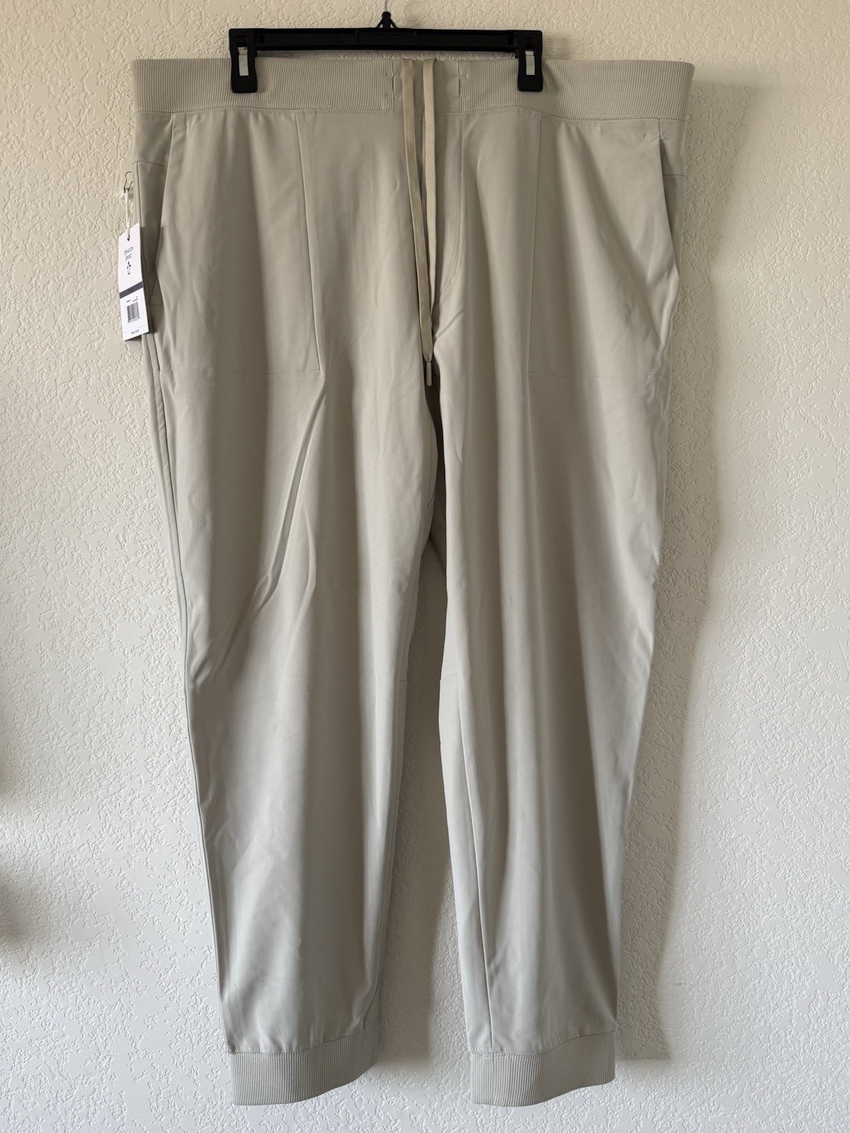 Original Penguin Sport Men's Drawstring Pants Beige, Size XXL Stretch $95