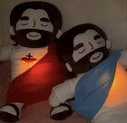 Peluche Gesù 40cm con Effetto Respiro | Morbido e Lenitivo | Regalo Natale