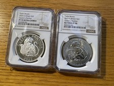 2025 Queen’s Panther PF70 Proof and Reverse Pf Tudor Beasts 1oz Silver Proof NGC