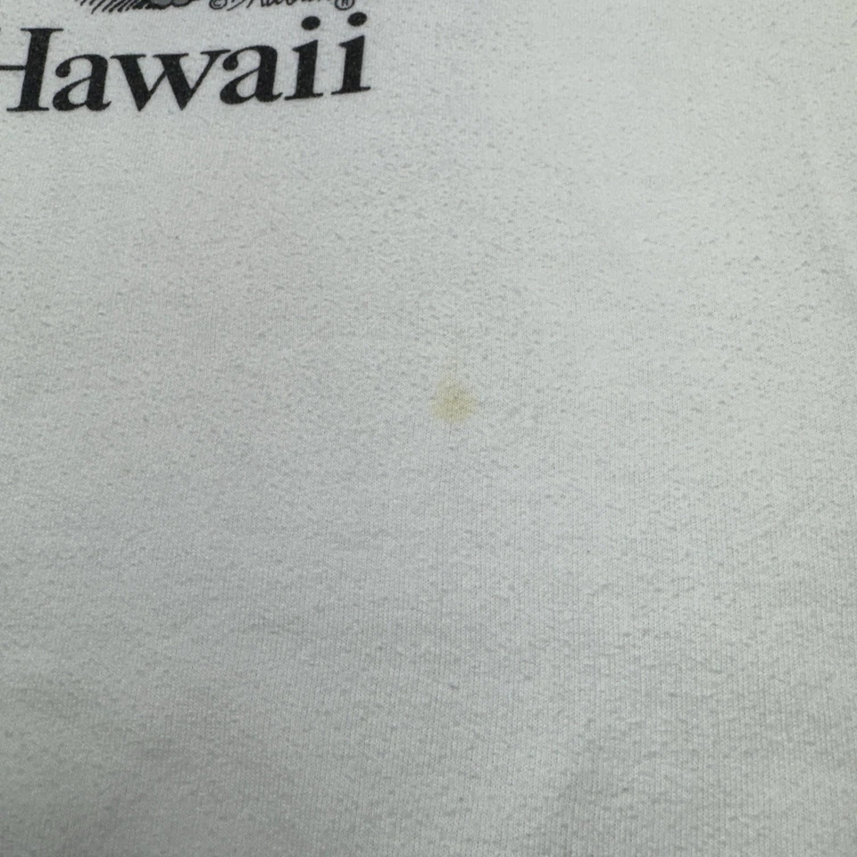 复古 Crazy Shirts 夏威夷 B Kliban 草裙舞猫艺术运动衫中号 80 年代白色 — 第 4/4 张图片