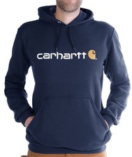Image of Carhartt 100074 Hoodie Sweatshirt Chest Logo Midweight Loose Fit