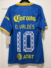 Diego Valdes #10 Mens MEDIUM Nike Club America Away Jersey Dia De Los Muertos