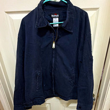 Bulwark Excel FR Flame Resistant Work Jacket Large Regular Navy ARC Rated Cotton