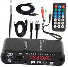 Bluetooth Audio Receiver FM Radio,MP3 Digital Player,LED 4-Digital Display,SD