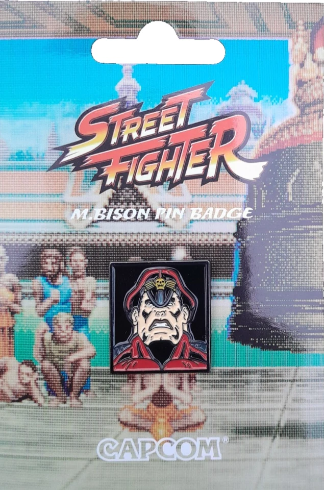 OFFICIAL CAPCOM STREET FIGHTER M.BISON PIN BADGE By KOYO STREETFIGHTER BRAND NEW - Image 2 of 2