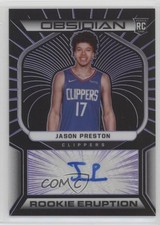 2021 Panini Obsidian Electric Etch Purple 28/75 Jason Preston #RES-JPS Auto 0z95