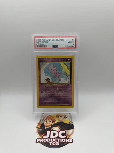 2001 POKEMON SOUTHERN ISLANDS PROMO #1 MEW-HOLO PSA 4 VG-EX