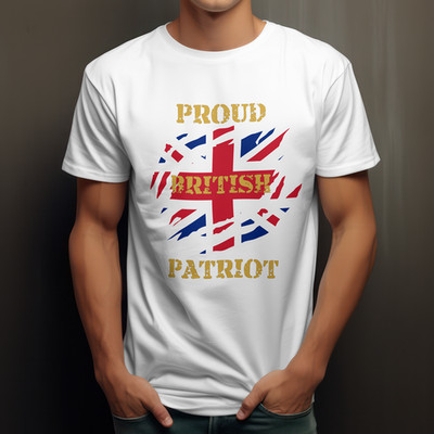 Proud British Patriot Tshirt Britian Flag First Reform UK Tommy Robinson Tee