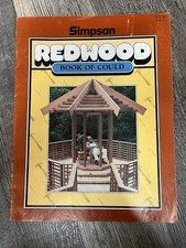 Simpson Redwood Book of Could Wood Projects Wood Work, Wood Types 1979