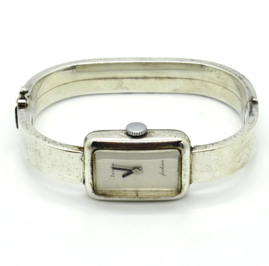 DESIGNER ZENTRA Armbanduhr 835 Silber 70 Modernist Fashion Luxury massiv 35Gr - Bild 1 von 4