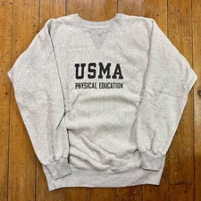 Buzz Rickson's USMA Sweatshirt Gray XL Japan Made Military Casual JAPAN