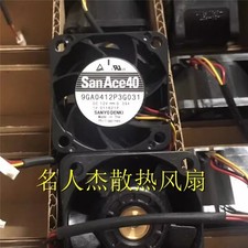 Sanyo 9GA0412P3G031 4028 DC 12V 0.39A 4cm 4-wire Server Cooling Fan