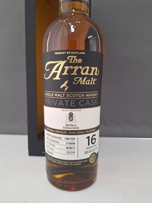 The ARRAN Malt + Private Cask + 1996 / 2013 + 16 Jahre + 55,9 % alc. + Whisky