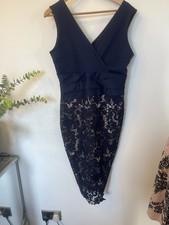 Scarlett’s Lace Broderie Sleeveless Pencil Occasion Dress Size 14