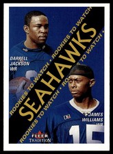 2000 Fleer Tradition Darrell Jackson/James Williams Rookie Seattle Seahawks #362