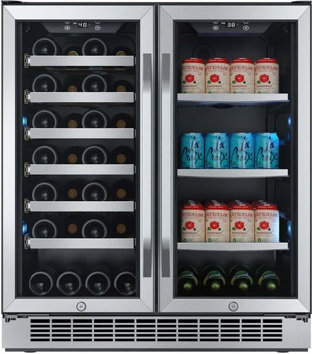 EdgeStar CWB2886FD 30"W 28 Bottle Built-In Dual Zone Beverage - Stainless Steel - Picture 1 of 12