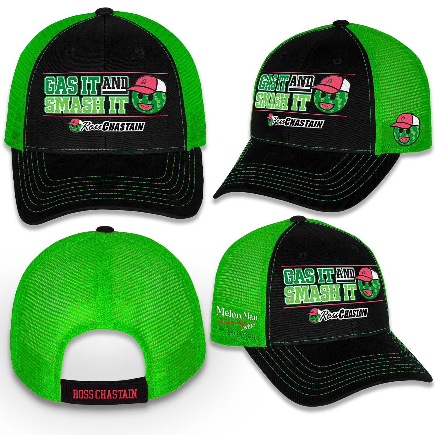 Ross Chastain 2024 Checkered Flag Melon Man Racing/Gas It and Smash It