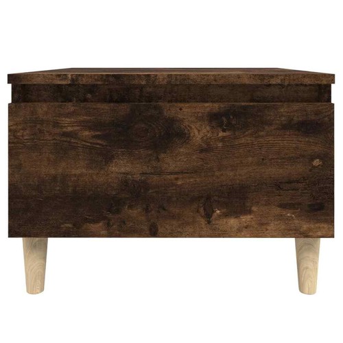 Side Table Smoked Oak 50x46x35 cm Engineered Wood vidaXL - Picture 6 of 10