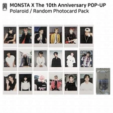 MONSTA X The 10th Anniversary POP-UP Monologue Official Polaroid Photocard Pack