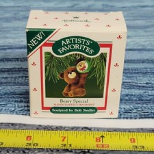 Vintage 1987 Hallmark Keepsake Christmas Ornament Beary Special artist favorite