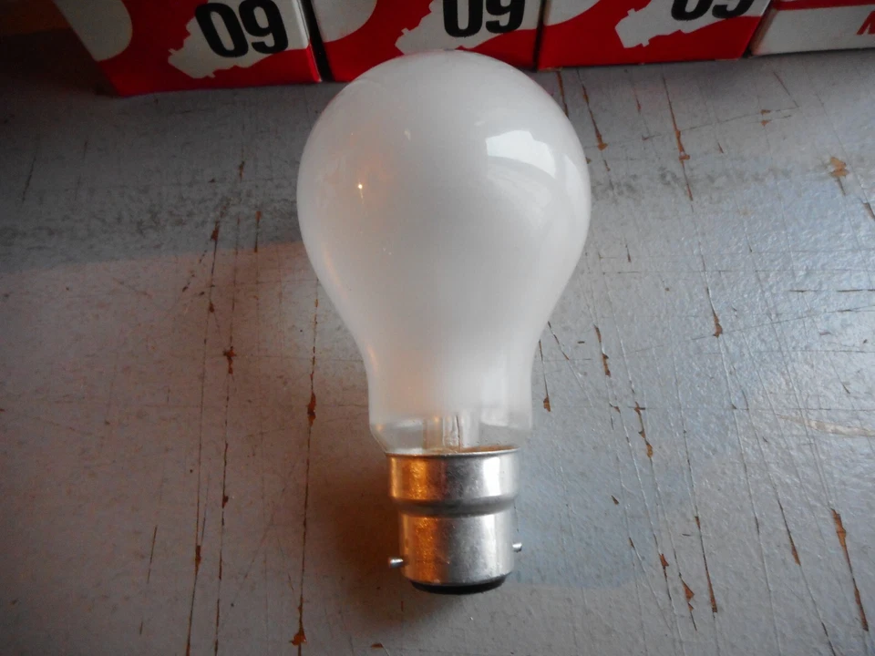 ampoule thorn a douille 240v 60w depolie b 22 lot de 5 boite neuf - Photo 3/4