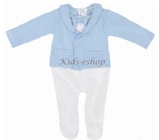 Baby Boy All-in-One Suit Wedding Christening Formal Party Smart Outfit Tuxedo 
