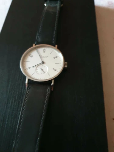 Nomos Glashütte Tangente Ruthenium Handaufzug Fullset!!! Herrenuhr Saphirglas