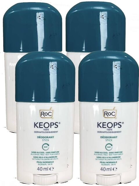 PACK 4 x RoC Keops Deodorant stick 40ml TOTAL160 ml FREE SHIPPING !!! PACK 4 x RoC Keops Deodorant stick 40ml TOTAL160 ml FREE SHIPPING !!!