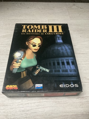 Jeu PC TOMB RAIDER III - Version Boîte Rétro (big Box) - Très Bon état Complet