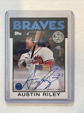2021 Austin Riley Atlanta Braves Topps Update 1986 35th Anniversary Auto