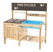 TP Toys Muddy Kitchen Cook top Pretend Oven Stainless Steel Pots Plastic Sink